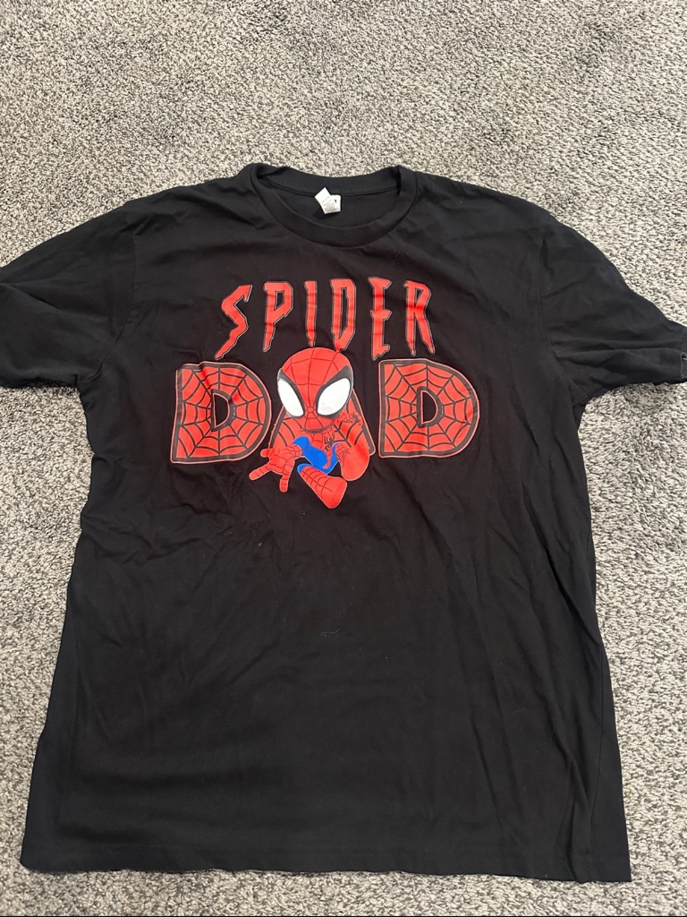 Spider Dad Black Kids' Graphic Tee
